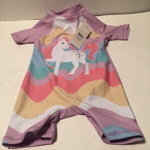 “I want to be a unicorn” every kid said, this little sunsuit from Kids Peacocks.